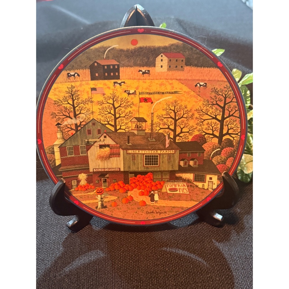Bradford Exchange Charles Wysocki Liberty Star Farms Plate Peppercricket Grove